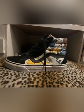 Vans Sk8-Hi Disney High-Top Sneakers - Black/White/Yellow/Blue